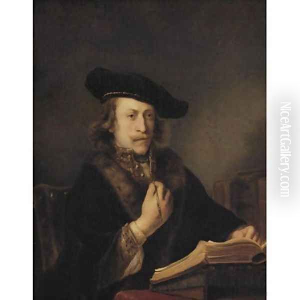 Man with a book 1644 Oil Painting by Ferdinand Bol