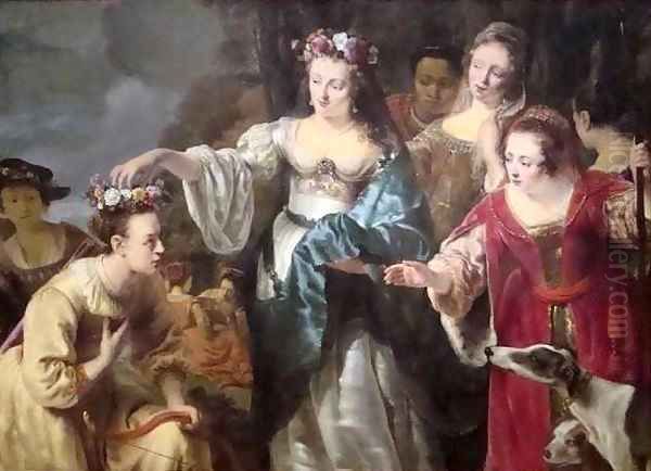 The Crowning of Mirtillo Oil Painting by Ferdinand Bol