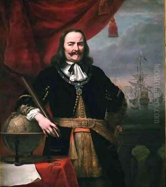 Michiel De Ruyter Oil Painting by Ferdinand Bol