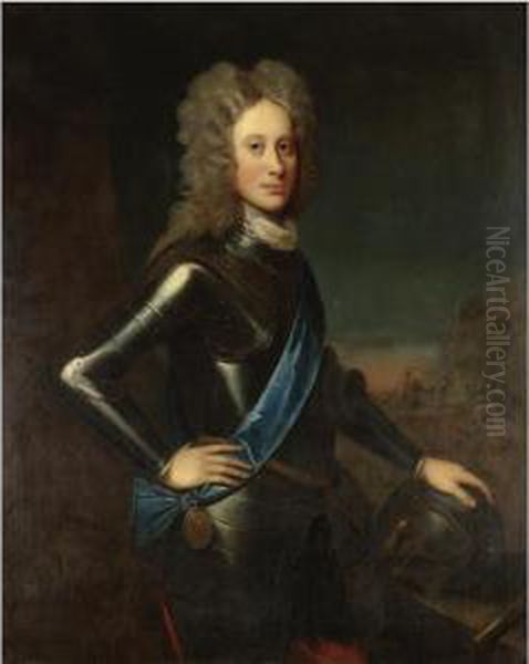 Portrait Of A Nobleman, Probably John Campbell, 2 Nd Duke Of Argyll (1680-1743) Oil Painting by William Aikman