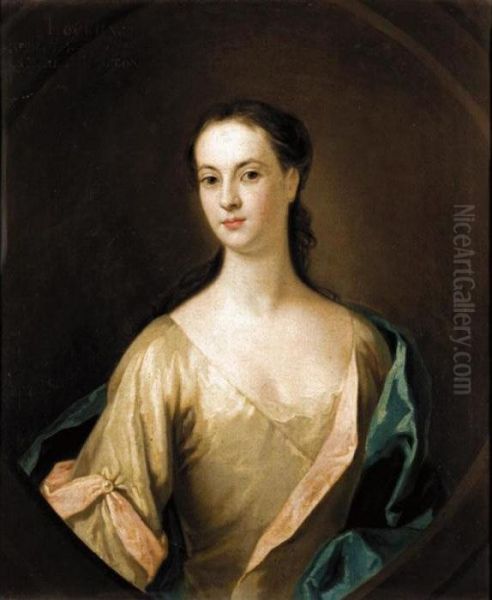 Portrait Of Eupheme Lockhart, 3
Rd
 Wife Of John, 6
Th
 Earl Of Wigton (1702-1762) Oil Painting by William Aikman