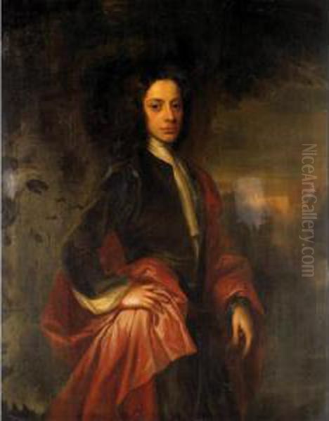 Portrait Of Charles, 9th Lord Elphinstone (1676-1738) Oil Painting by William Aikman