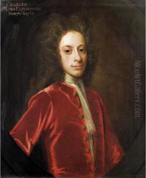 Portrait Of Charles, 9 Th Lord Elphinstone (1676-1738) Oil Painting by William Aikman