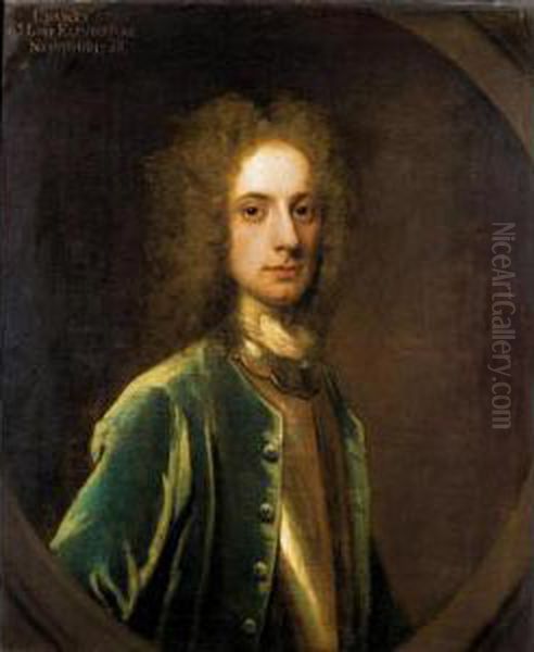 Portrait Of Charles, 9 Th Lord Elphinstone (1676-1738) Oil Painting by William Aikman