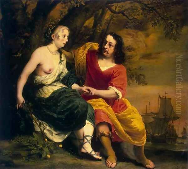 Bacchus and Ariadne Oil Painting by Ferdinand Bol