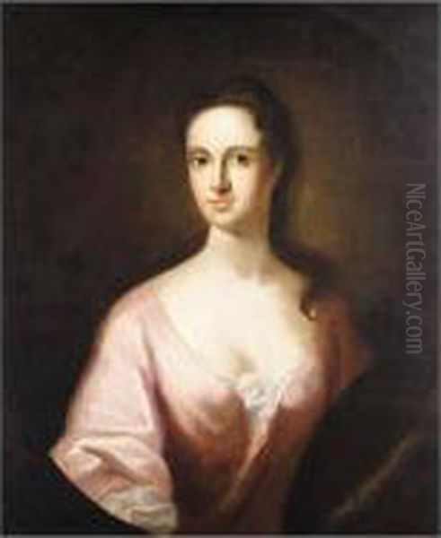 Portrait Of A Lady Oil Painting by William Aikman