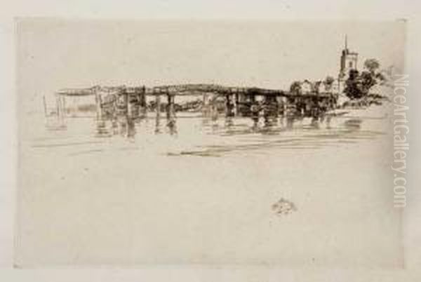 The Little Putney, No. 1 Oil Painting by James Abbott McNeill Whistler