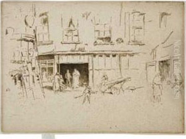 Little Court Oil Painting by James Abbott McNeill Whistler