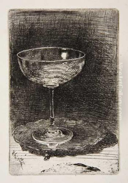 The Wine-glass Oil Painting by James Abbott McNeill Whistler