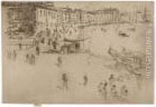 The Riva, No. 2 Oil Painting by James Abbott McNeill Whistler