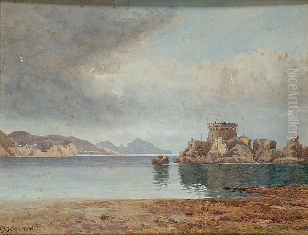 View Of A Scottish Castle Oil Painting by James Abbott McNeill Whistler