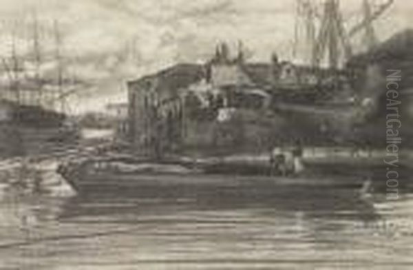 Limehouse Oil Painting by James Abbott McNeill Whistler