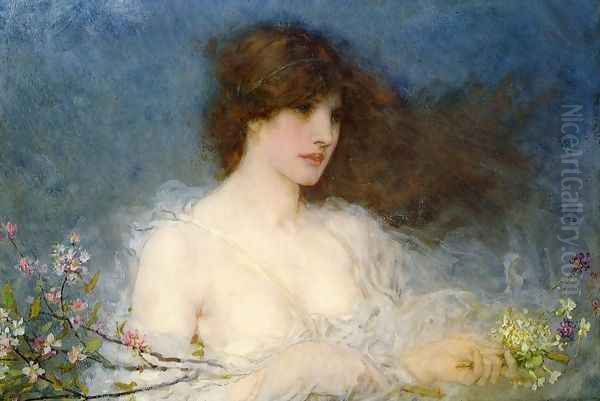 A Spring Idyll Oil Painting by George Henry Boughton