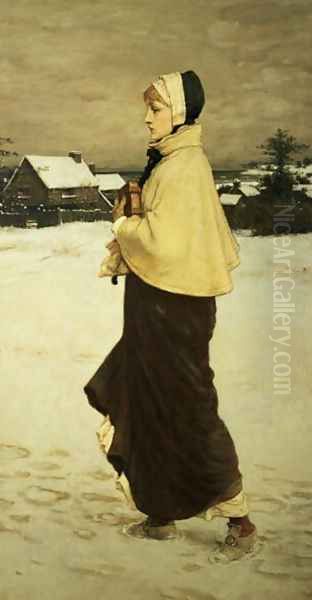 Priscilla 1879 Oil Painting by George Henry Boughton