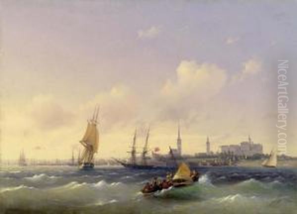 Revel, Estonia. 1845. Oil Painting by Ivan Konstantinovich Aivazovsky