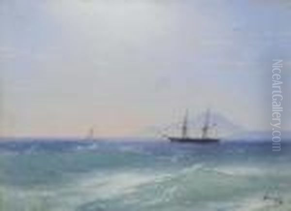 View Of Ischia. Oil Painting by Ivan Konstantinovich Aivazovsky