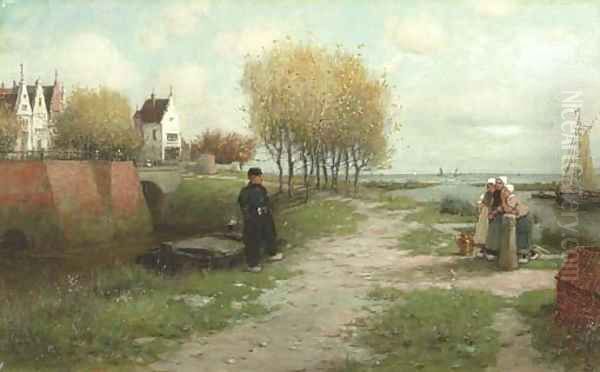 A Morning in North Holland Oil Painting by George Henry Boughton