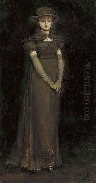 Miss Mary Anderson as Paulina Oil Painting by George Henry Boughton