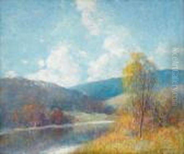 Long Lake Oil Painting by Ernest Albert