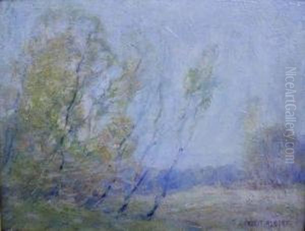 Spring Landscape Oil Painting by Ernest Albert