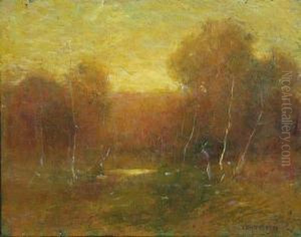 'the Day's End' Oil Painting by Ernest Albert