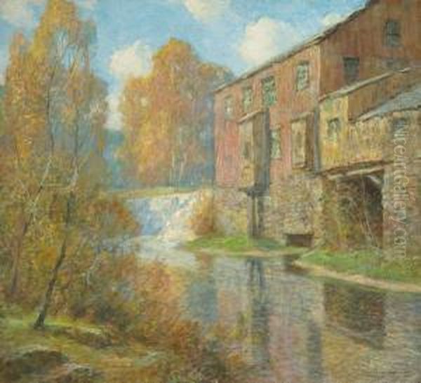 ''glenville Mill'' Oil Painting by Ernest Albert