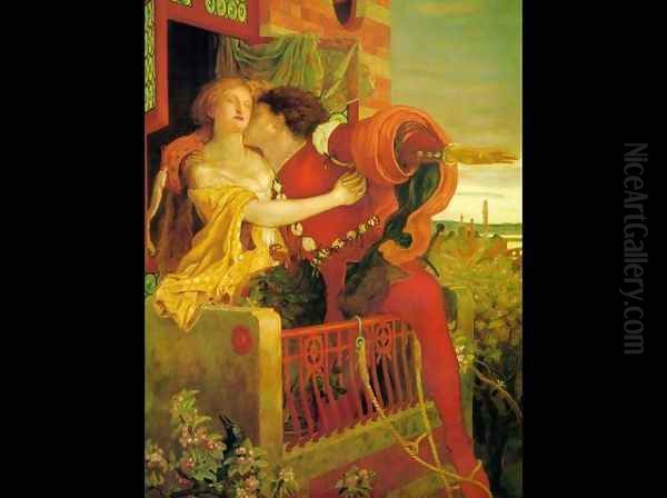 Romeo and Juliet Oil Painting by Ford Madox Brown