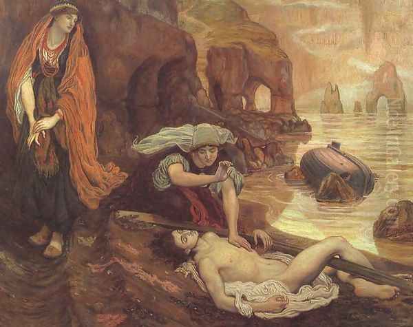 The Finding of Don Juan by Haidee, 1878 Oil Painting by Ford Madox Brown