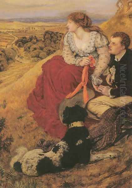 Byron's Dream Oil Painting by Ford Madox Brown