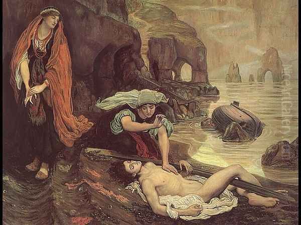 Don Juan Discovered by Haydee Oil Painting by Ford Madox Brown