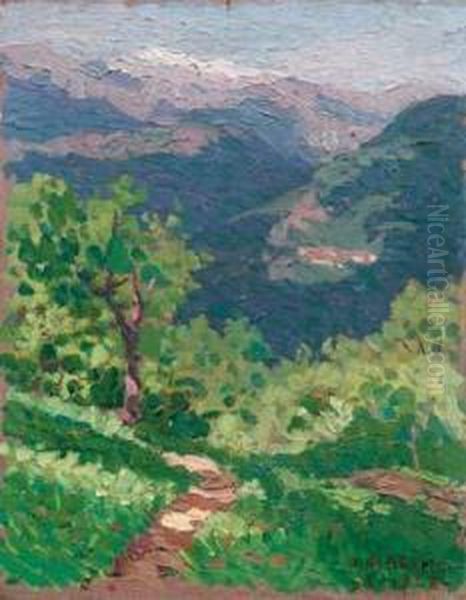 Paesaggio Oil Painting by Oreste Albertini