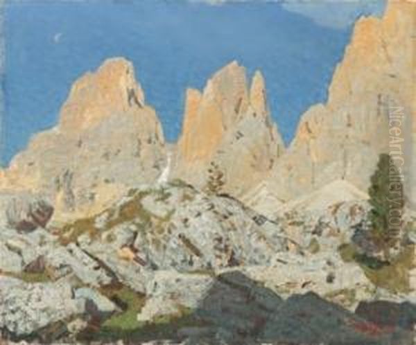 Passo Sella - 1940 by Oreste Albertini