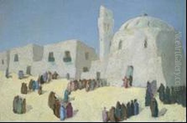 Moschea Di Giorno Oil Painting by Gino Albieri