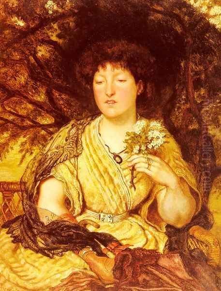 May Memories Oil Painting by Ford Madox Brown