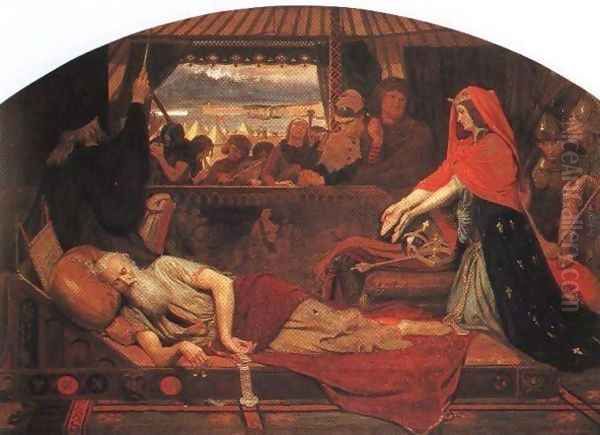 Lear and Cordelia Oil Painting by Ford Madox Brown