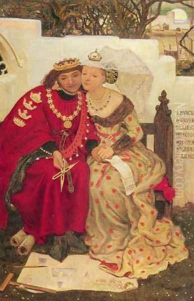 eacute;'s Honeymoon Oil Painting by Ford Madox Brown