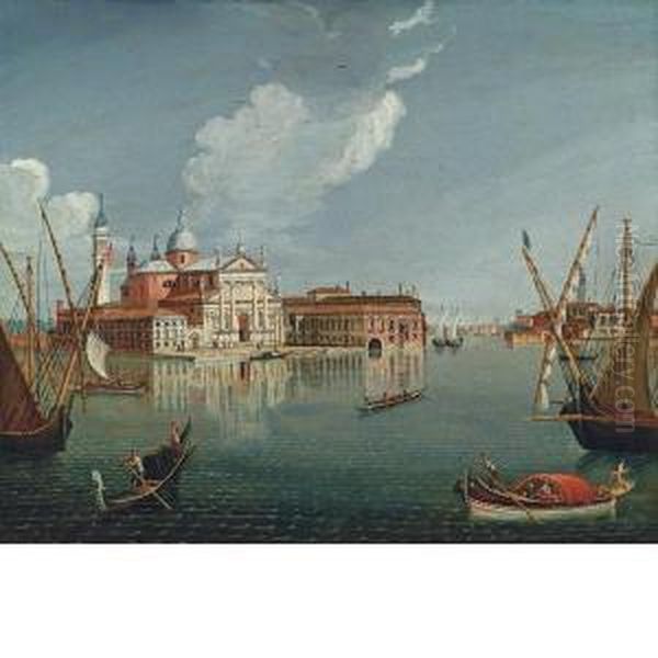 Lisola Di San Giorgio Con La Punta Della Giudecca Oil Painting by Francesco Albotto