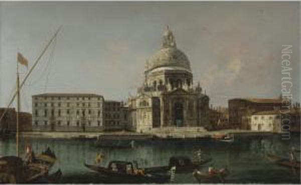 View Of Santa Maria Della Salute, Venice Oil Painting by Francesco Albotto