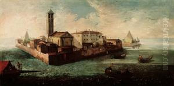 L'isola Di San Giorgio Maggiore Oil Painting by Francesco Albotto