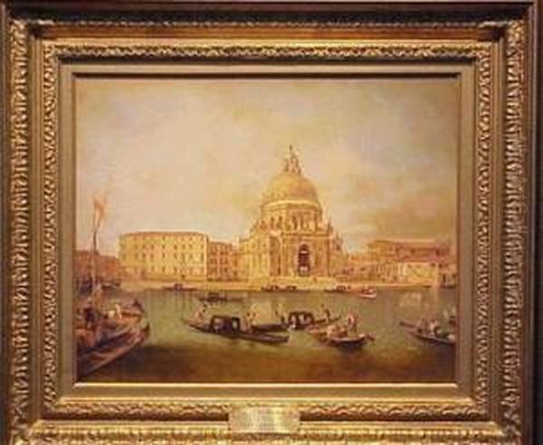 View Of The Salute Oil Painting by Francesco Albotto