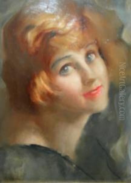 Viso Di Giovane Donna Oil Painting by Ambrogio Antonio Alciati