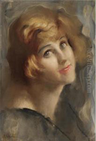 Ritratto Di Giovinetta Oil Painting by Ambrogio Antonio Alciati