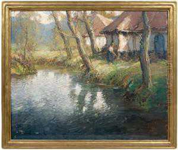 Untitled Oil Painting by George Ames Aldrich