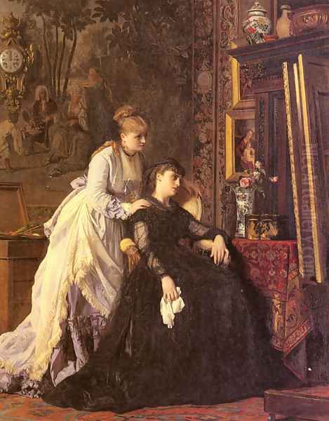 Memories Oil Painting by Charles Baugniet