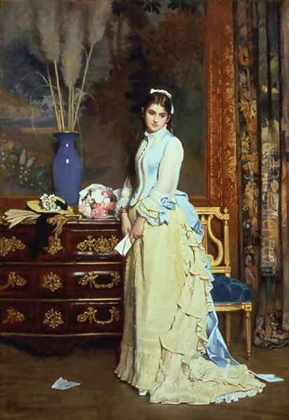 Indecision Oil Painting by Charles Baugniet