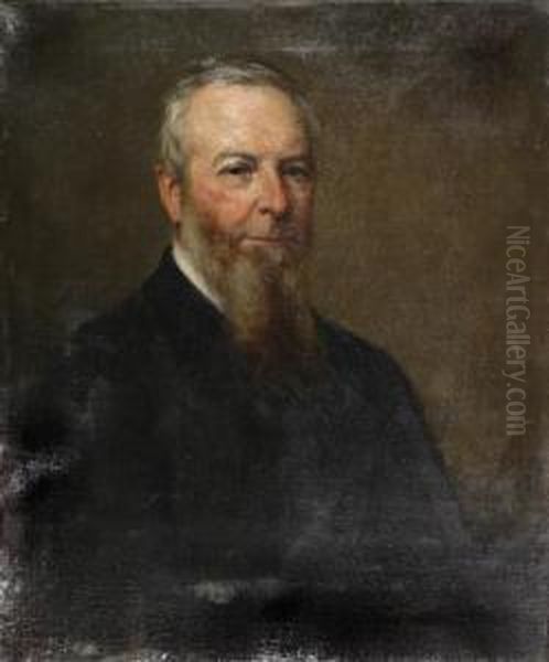 Portrait Of A Bearded Gentleman Oil Painting by George Peter Alexander