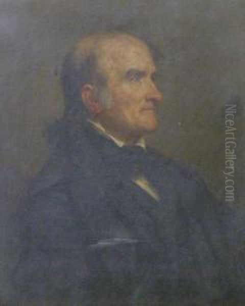 Portrait Of William Fry Oil Painting by George Peter Alexander