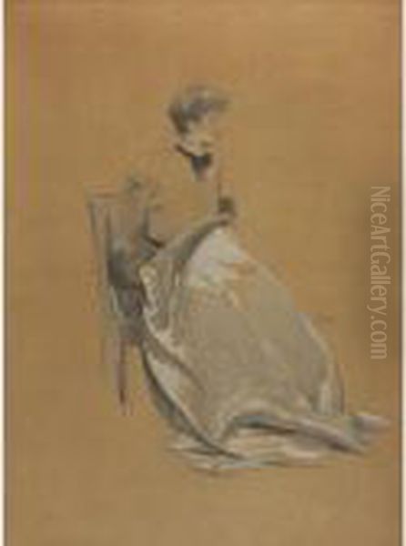 Seated Woman Oil Painting by John White Alexander