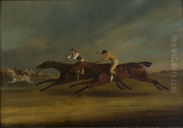 The Match Race' Oil Painting by Samuel Jun Alken