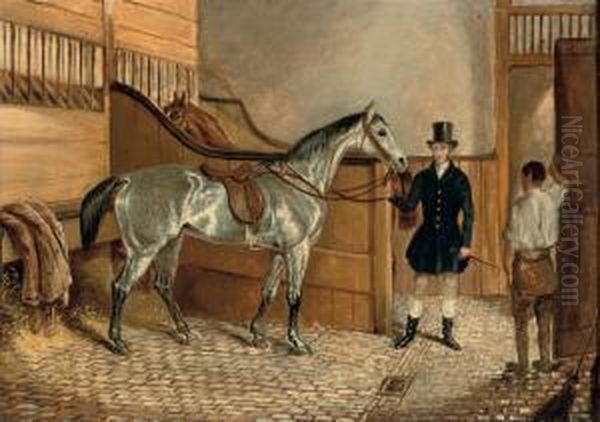 The Squire's Hunter; And After The Ride Oil Painting by Herny Jr Alken